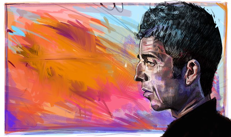 Noel Gallagher Abstract print
