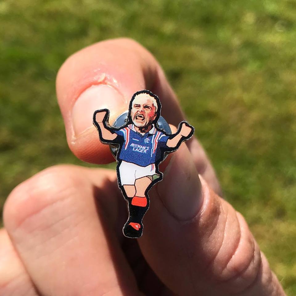 Gazza Rangers limited edition Pin
