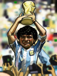 Maradona 86 World Cup 86  Print.