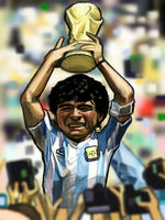 Maradona 86 World Cup 86  Print.