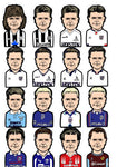 Gazza through the years Print.