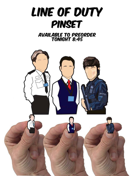Line of duty limited edition Pin set